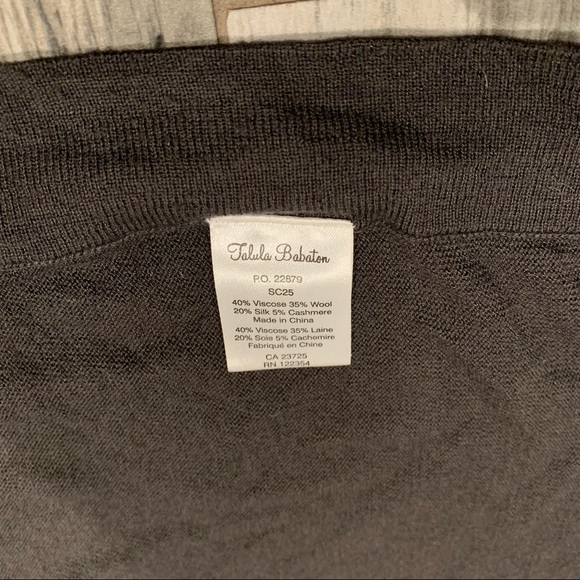 Talula Babaton Open Drape Waterfall Cardigan, Dark/Charcoal Gray in Medium - Picture 5 of 11